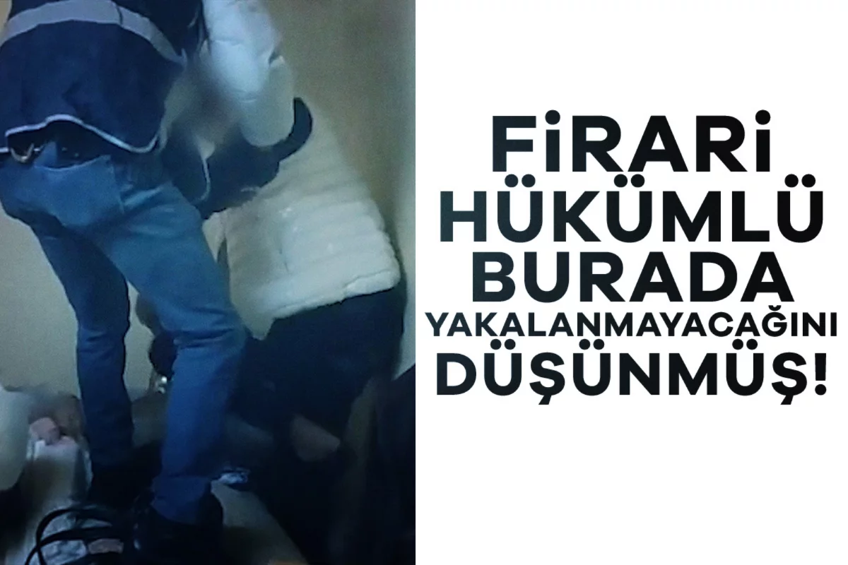 Firari hükümlü evde halıların arasında yakalandı