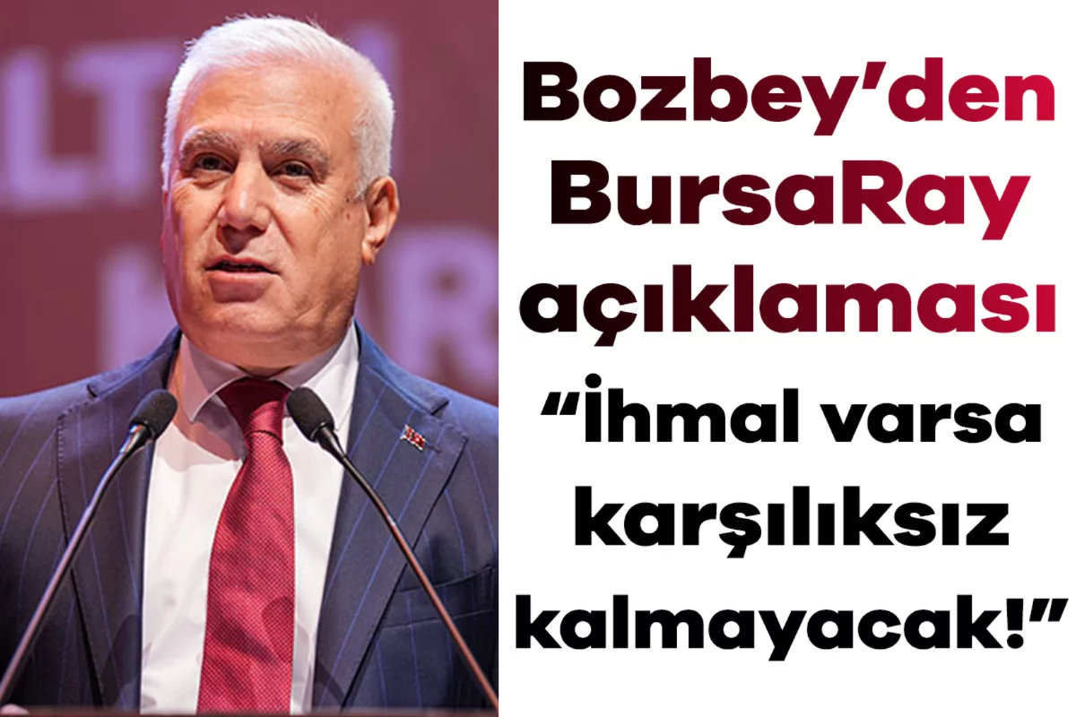 BursaRay'daki teknik arıza sonrası Mustafa Bozbey'den açıklama: "İhmal varsa karşılıksız kalmayacak!"