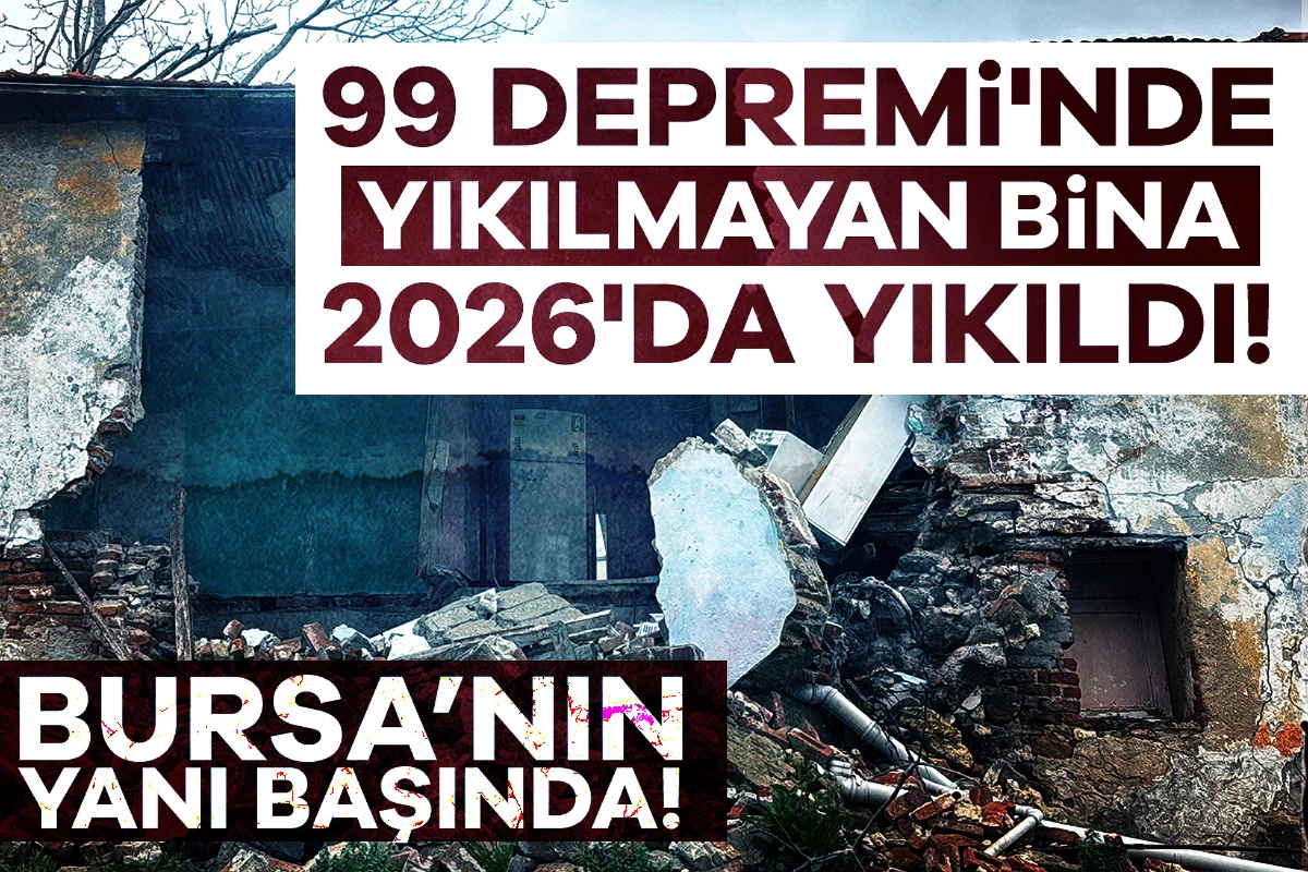 99 Depremi'nde yıkılmayan bina 2026'da yıkıldı!