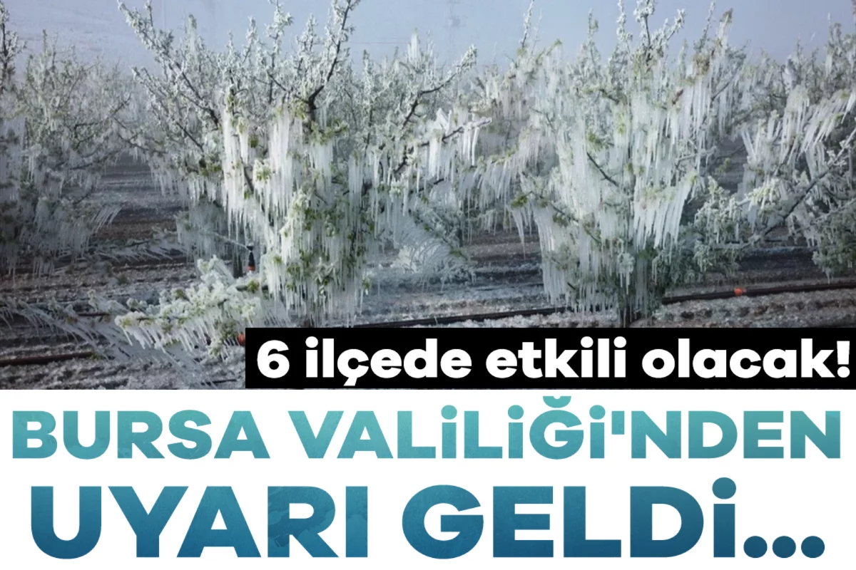 Bursa Valiliği'nden son dakika uyarısı!