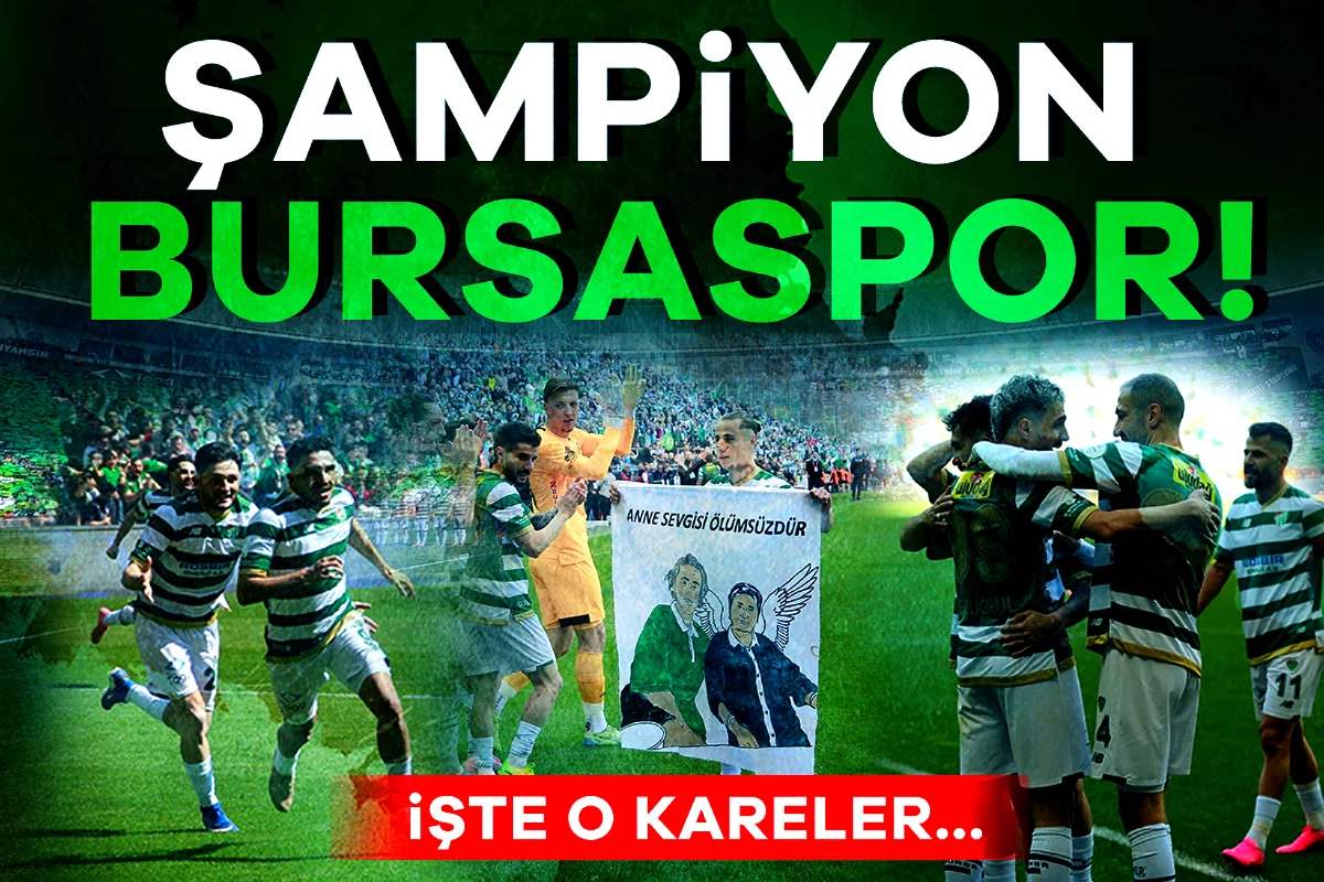 Şampiyon Bursaspor! İşte heyecan dolu maçtan kareler...