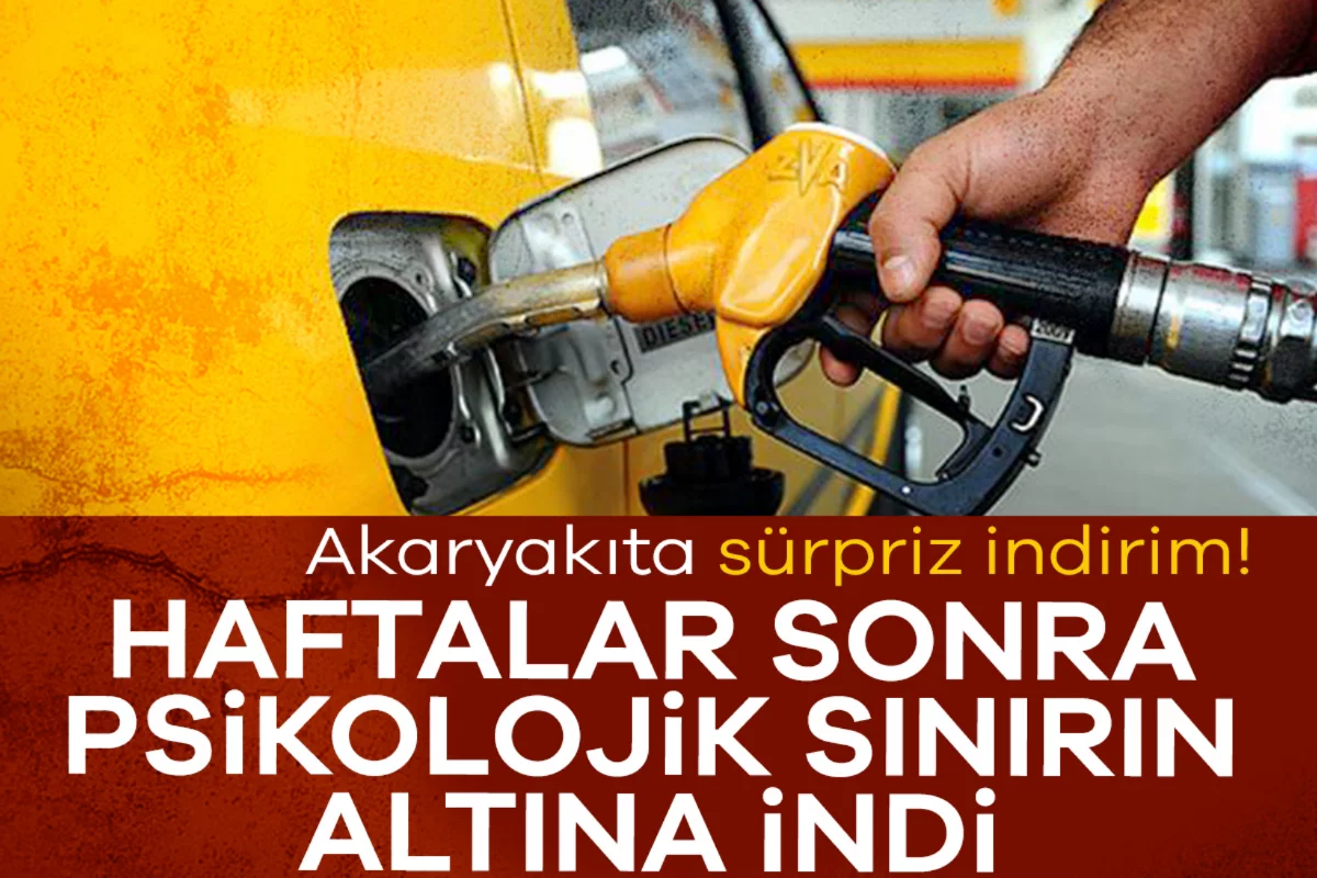 Akaryakıta sürpriz indirim! Haftalar sonra psikolojik sınırın altına indi