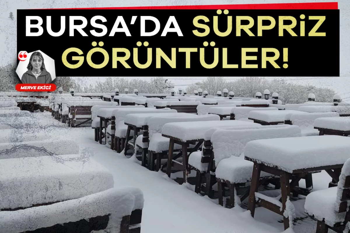 Bursa'da bahar karı! Ortalama 25 cm...