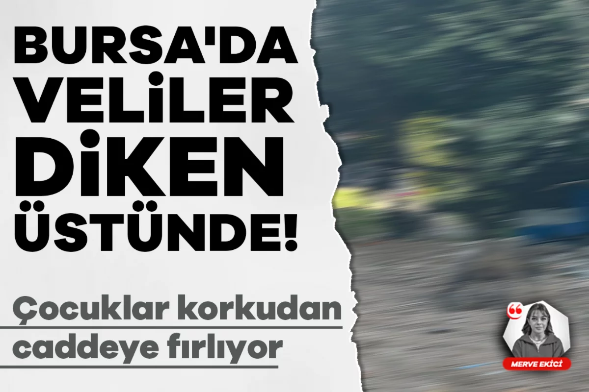 Bursa'da veliler diken üstünde! Çocuklar korkudan caddeye fırlıyor