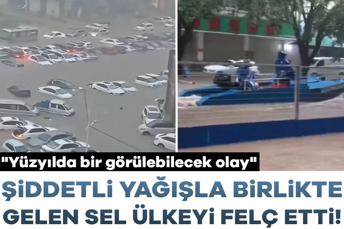 Şiddetli yağışla birlikte gelen sel ülkeyi felç etti! "Yüzyılda bir görülebilecek olay"