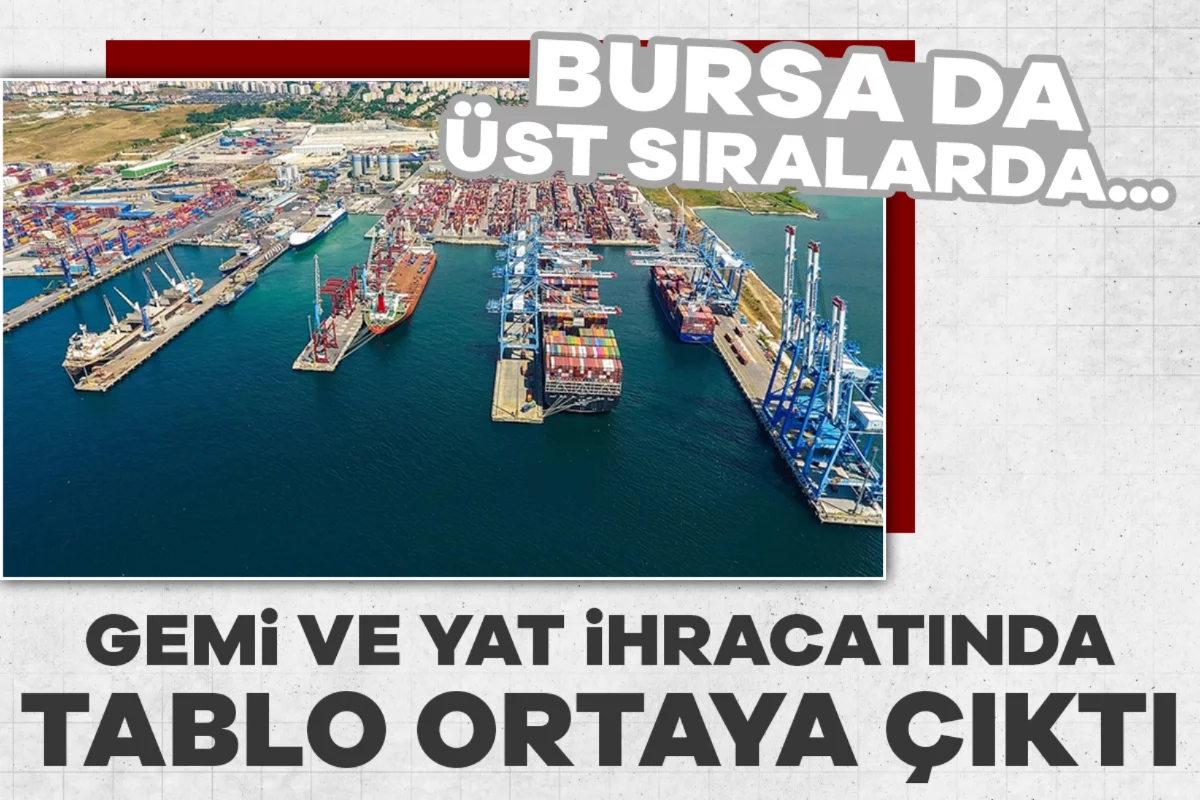 Gemi ve yat ihracatında ilk çeyrek verileri açıklandı: Bursa da üst sıralarda...