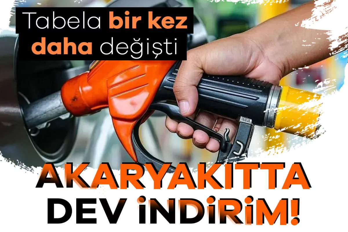 Akaryakıtta dev indirim! Tabela bir kez daha değişti