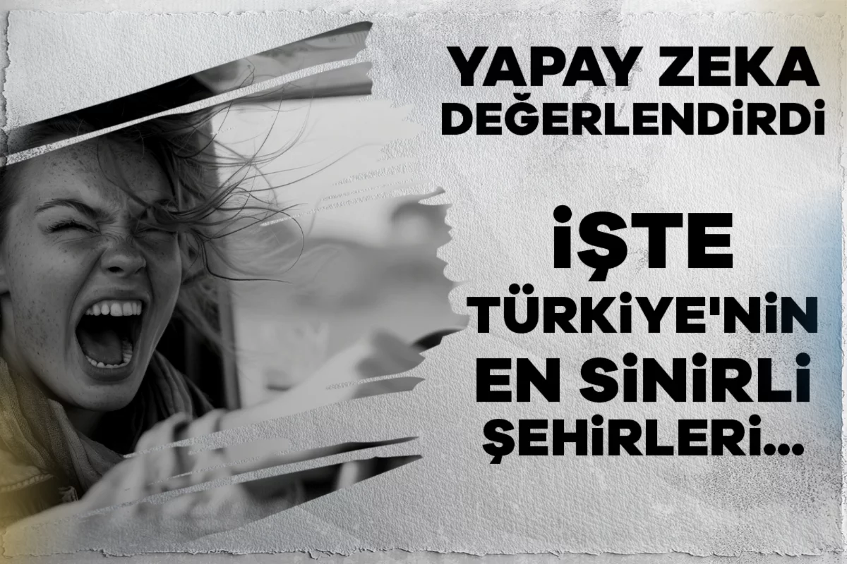 Yapay zeka değerlendirdi: İşte Türkiye'nin en sinirli şehirleri...