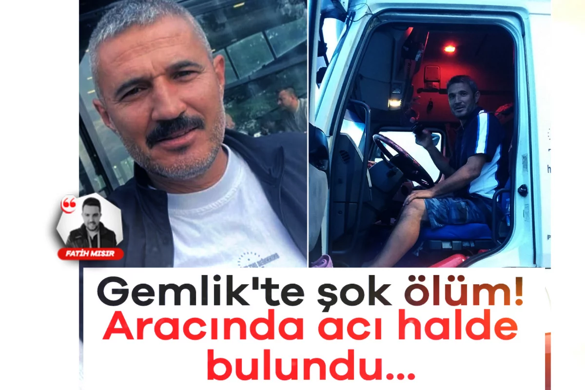Gemlik'te şok ölüm! Aracında acı halde bulundu...