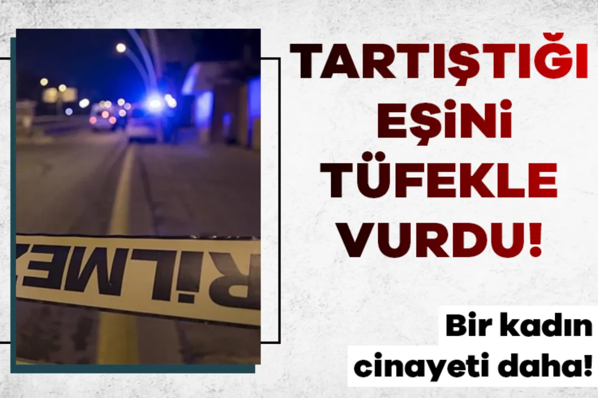İskenderun'da kan donduran olay: Tartıştığı eşini tüfekle vurdu