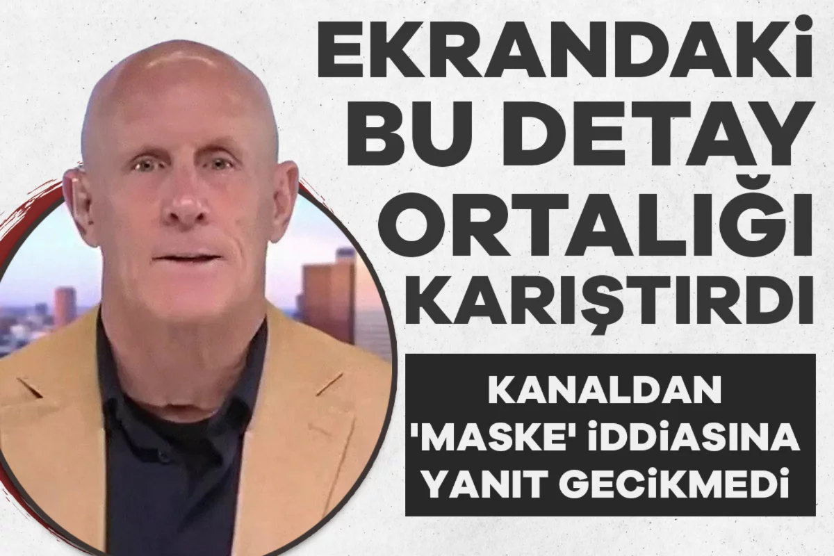Ekrandaki bu detay ortalığı karıştırdı: Kanaldan 'maske' iddiasına yanıt gecikmedi