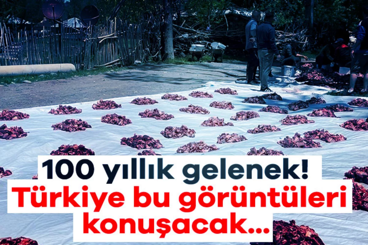 100 yıllık gelenek! Türkiye bu görüntüleri konuşacak...