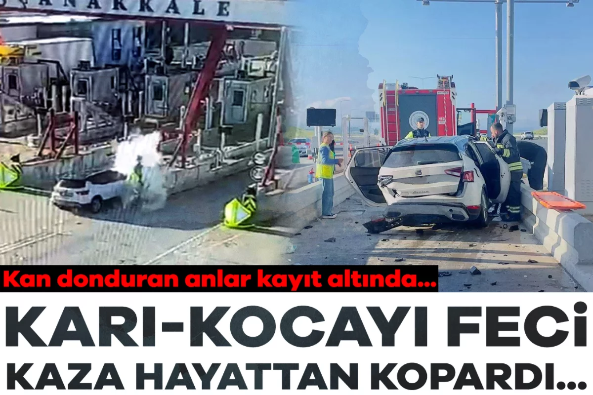 Karı-kocayı feci kaza ayırdı! Kan donduran anlar kayıt altında...