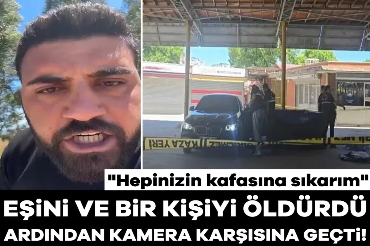 Eşini ve bir kişiyi öldürdü, ardından kamera karşısına geçti: "Hepinizin kafasına sıkarım"