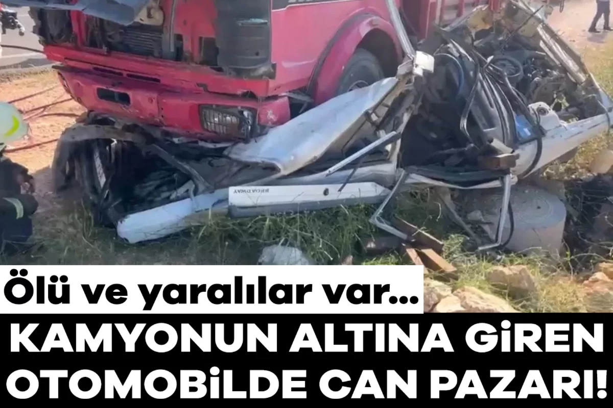 Şanlıurfa'da feci kaza! Otomobil kamyonun altında girdi, ölü ve yaralı var...