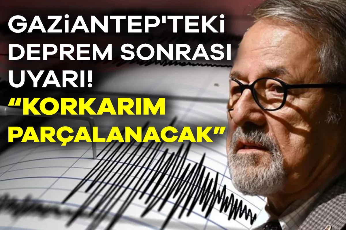 Gaziantep'teki 4.6'lık deprem sonrası uyarı! Naci Görür: Korkarım parçalanacak