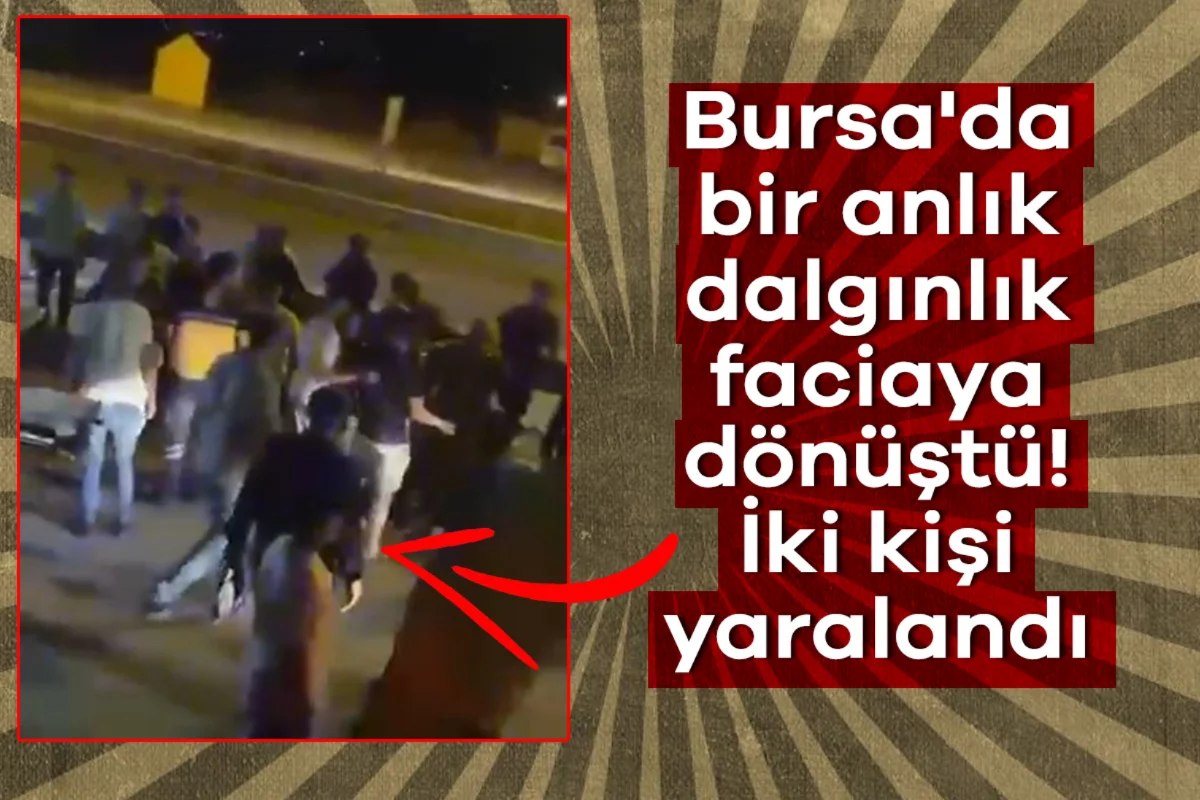 Bursa'da bir anlık dalgınlık faciaya dönüştü! İki kişi yaralandı