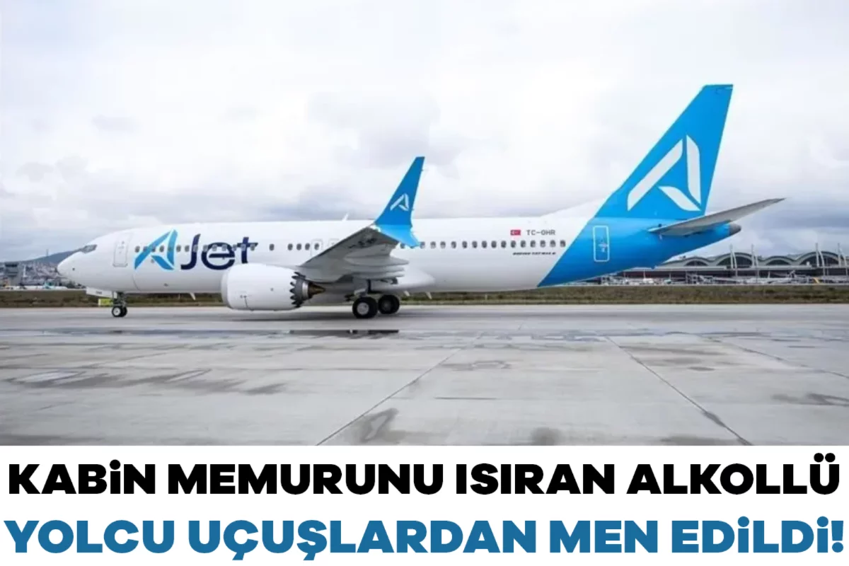 Kabin memurunu ısıran alkollü yolcu uçuşlardan men edildi!