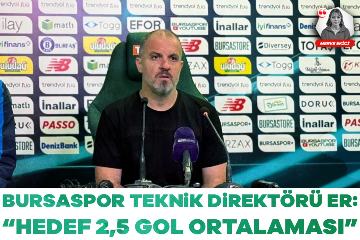 Bursaspor Teknik Direktörü Er: 'Hedef 2,5 gol ortalaması'