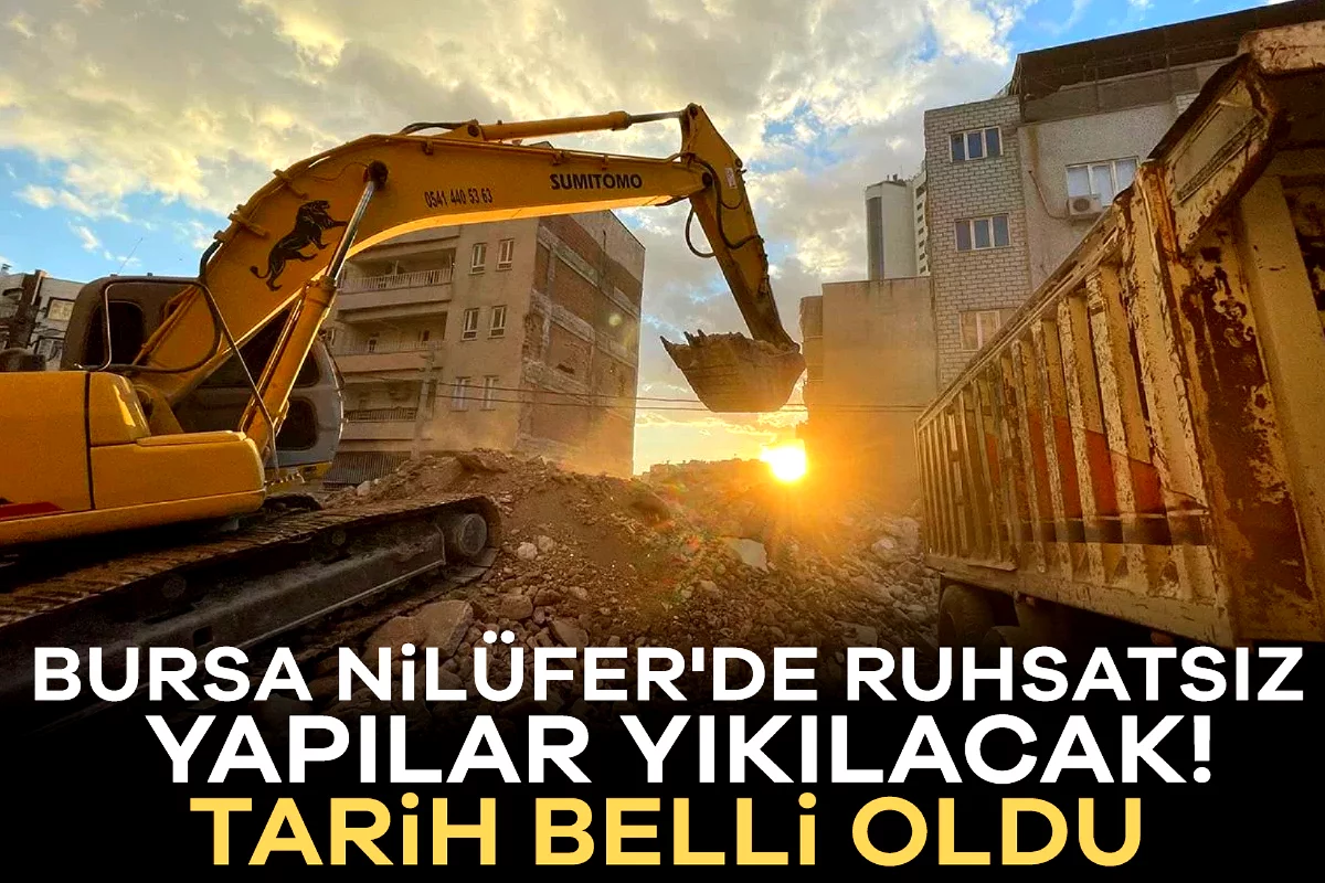 Bursa Nilüfer'de ruhsatsız yapılar yıkılacak! İhale tarihi belli oldu