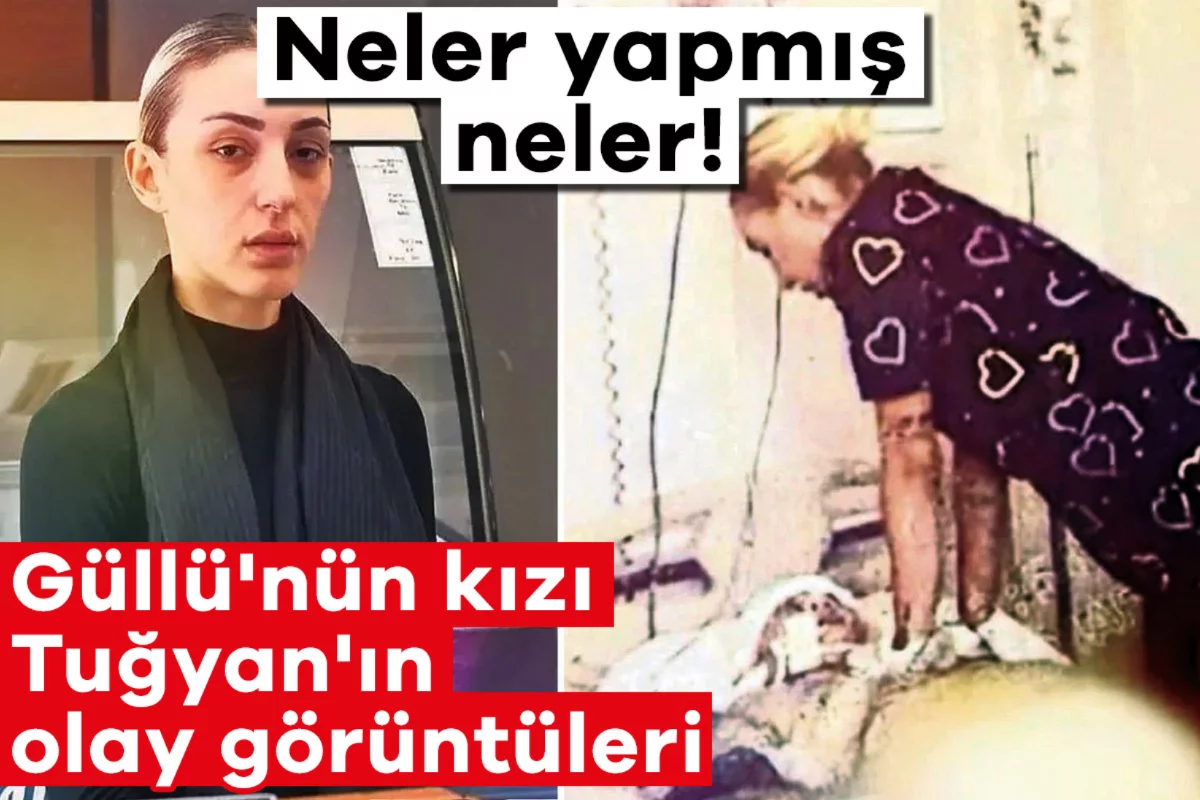 Neler yapmış neler! Güllü'nün kızı Tuğyan'ın olay görüntüleri
