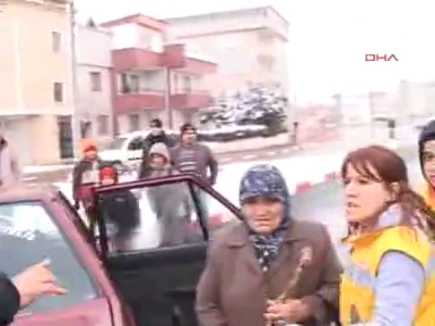 İnegöl'de korkutan kaza 