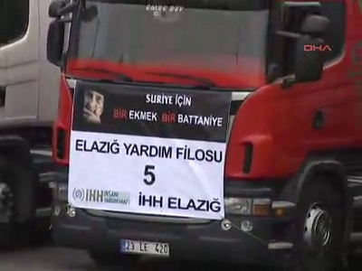 Suriye'ye yardım TIR'ları yola çıktı