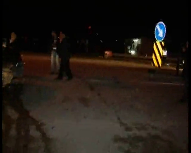 Aşırı hızla gelen kaza