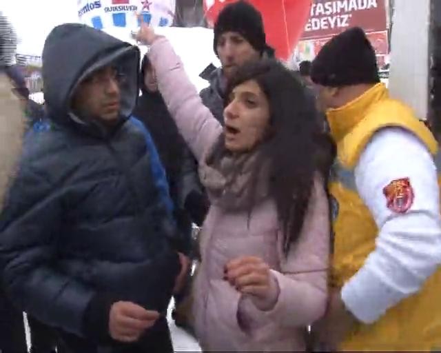 Uludağ'da kayak sopalı kavga