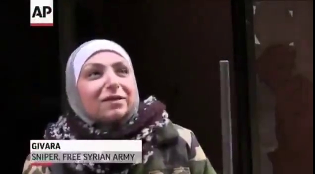 Suriyeli anne keskin nişancı oldu!