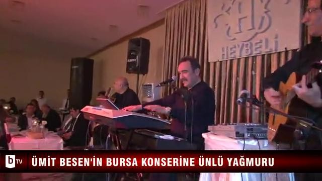 Ümit Besen'in Bursa konserine ünlü yağmuru