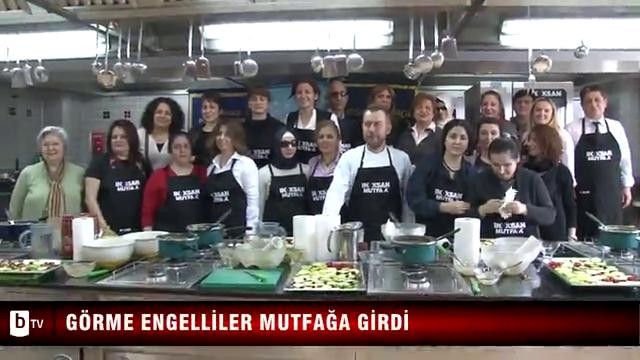 Görme engelliler mutfağa girdi
