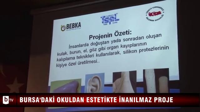 Bursa'daki okuldan estetikte inanılmaz proje
