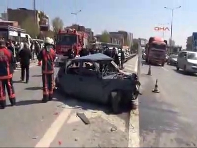 İstanbul'da feci kaza