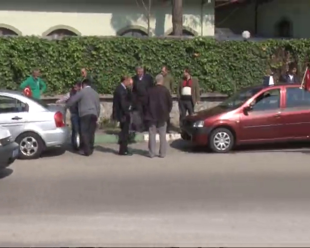 Bursa'da 7 otomobil birbirine girdi