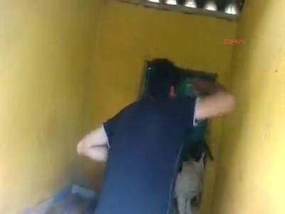 Emanet köpeklere dayaklı eğitim