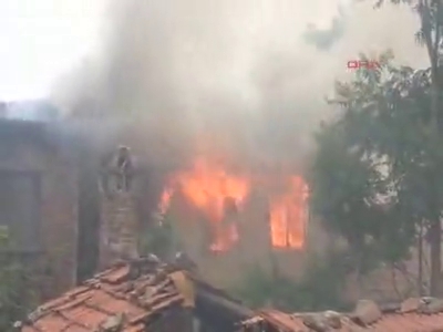 Bursa'da korkutan yangın