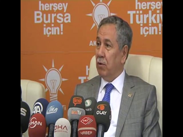 Arınç Bursa'dan dünyaya mesaj verdi