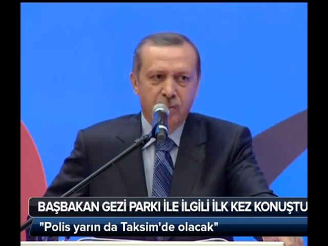 Başbakan Gezi Parkı ile ilgili ilk kez konuştu