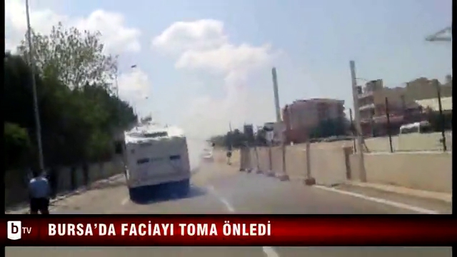 Bursa’da faciayı TOMA böyle önledi