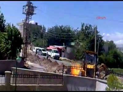 Doğal gaz boru hattında yangın