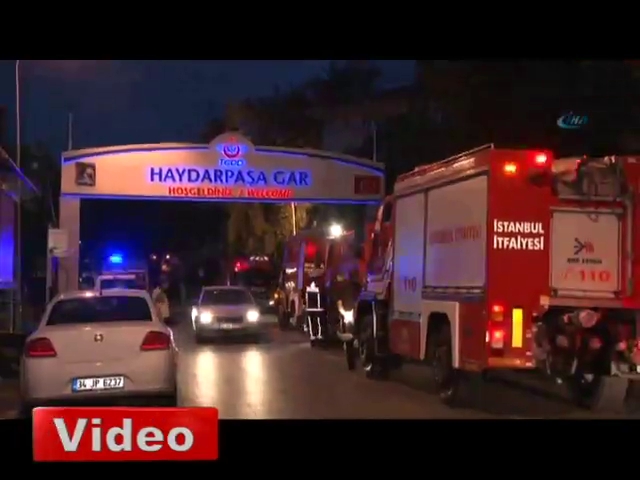 Haydarpaşa Garı'nda korkutan yangın