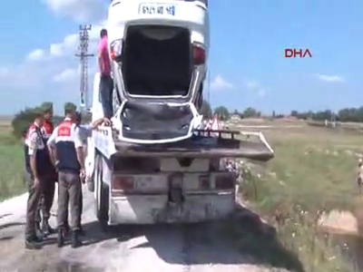 Sulama kanalına düşen araçta 2 kişi öldü