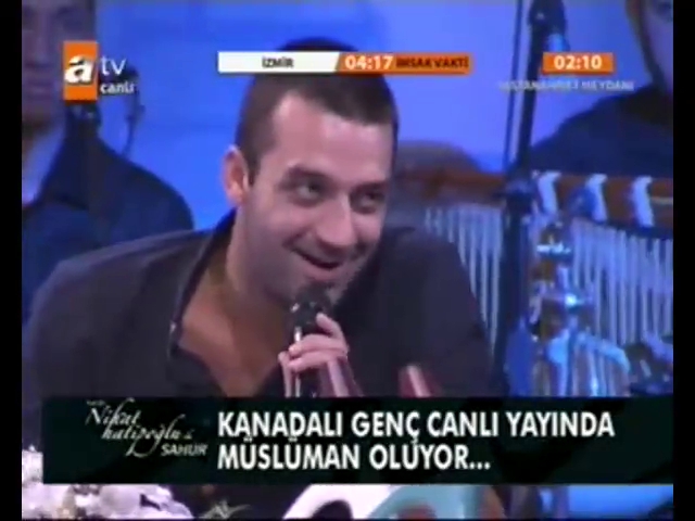 Türk televizyonlarında bir ilk! Canlı yayında Müslüman oldu