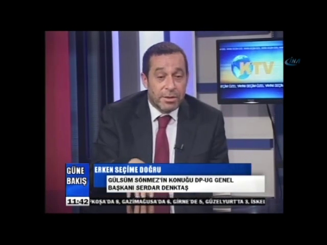 Denktaş canlı yayında rahatsızlandı