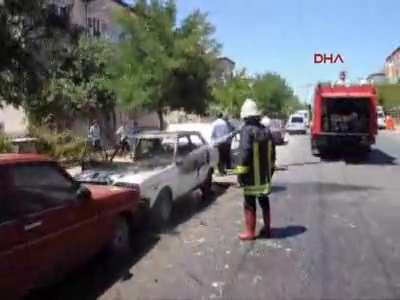 LPG'li otomobilde yangın