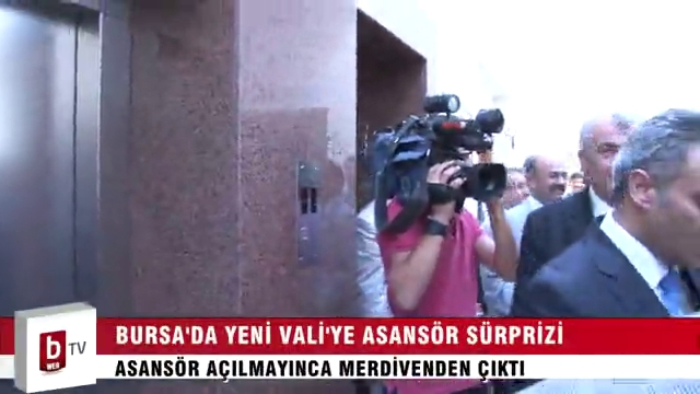 Yeni Vali Karaloğlu'na asansör sürprizi!
