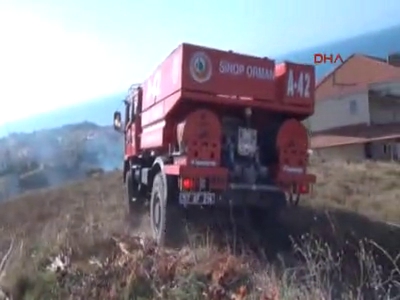 Orman yangınında büyük panik