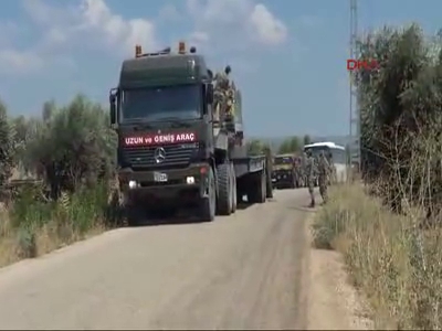 Suriye sınırına askeri sevkiyat