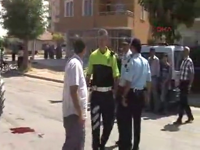 Bisiklete binerken traktör çarptı